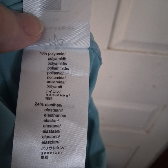 Women's Halina Athletics Light Turquoise Sports Leggings - Picture 8 of 13